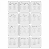 Einfach Minimalistisch 2025 Kalendermonat Aufkleber (Vorderseite)