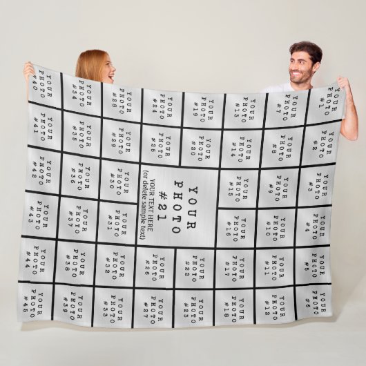 Einfach Minimalistisch 45 Fotomaterial Personalisi Fleecedecke (Beispiel)