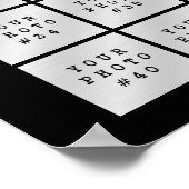 Einfach Minimalistisch 45 Fotomaterial Personalisi Poster (Ecke)