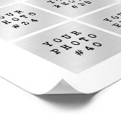 Einfach Minimalistisch 45 Fotomaterial Personalisi Poster (Ecke)