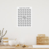 Einfach Minimalistisch 45 Fotomaterial Personalisi Poster (Küche)