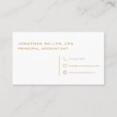 Einfach Minimalistisch Beruflich Visitenkarte (Vorderseite)