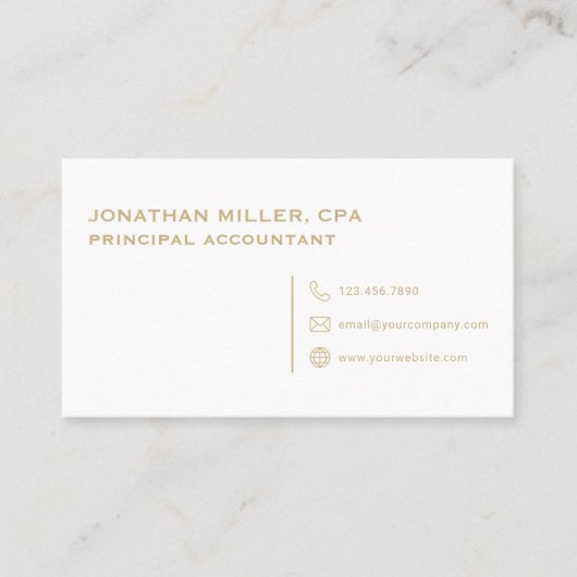 Einfach Minimalistisch Beruflich Visitenkarte (Vorderseite)