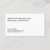 Einfach Minimalistisch Beruflich Visitenkarte (Vorderseite)