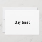 Einfach Minimalistisch Bleibe Save the Date einges (Vorderseite)