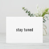 Einfach Minimalistisch Bleibe Save the Date einges (Stehend Vorderseite)