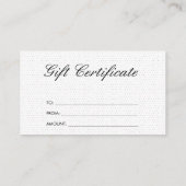 Einfach Minimalistisch | Boho Dot Pattern Rabattkarte (Rückseite)