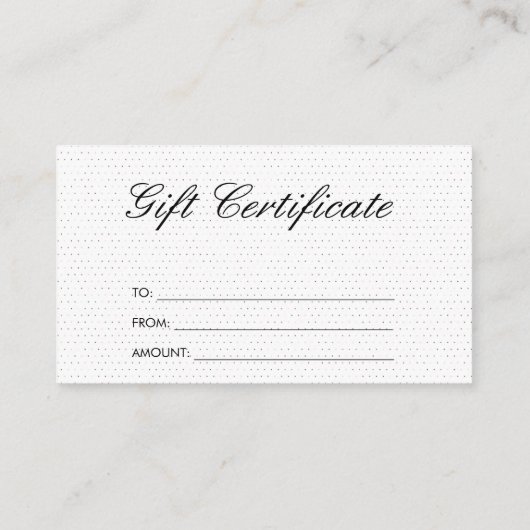 Einfach Minimalistisch | Boho Dot Pattern Rabattkarte (Rückseite)