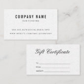 Einfach Minimalistisch | Boho Dot Pattern Rabattkarte (Vorne/Hinten)