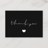 Einfach minimalistisch Danke für die Beipackkarte Visitenkarte (Vorderseite)