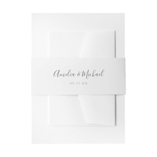 Einfach Minimalistisch Einladungsbanderole (Vorderseite Beispiel)