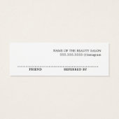 Einfach Minimalistisch Elegant Schwarz-weiß (Rückseite)