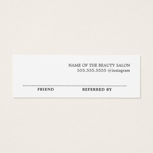 Einfach Minimalistisch Elegant Schwarz-weiß (Rückseite)