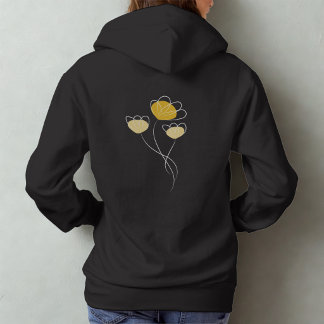 Einfach minimalistisch gestaltete Mädchen-Hoodie m Hoodie