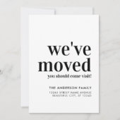 Einfach Minimalistisch haben wir das moderne Foto  Ankündigung (Vorderseite)