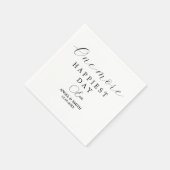Einfach minimalistisch Hochzeit Napkins Serviette (Ecke)