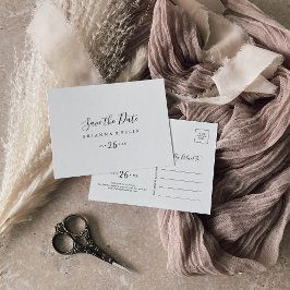 Einfach Minimalistisch horizontal Save the Date Postkarte