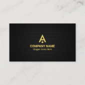 Einfach Minimalistisch, luxuriös, Premium, schwarz Visitenkarte (Vorderseite)