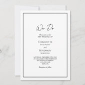 Einfach Minimalistisch machen wir Foto Hochzeit Einladung (Vorderseite)