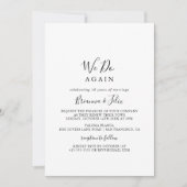 Einfach Minimalistisch machen wir wieder eine Erne Einladung (Vorderseite)