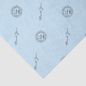 Einfach Minimalistisch Modern Hellblau Seidenpapier (Detail)