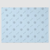Einfach Minimalistisch Modern Hellblau Seidenpapier (Vorderseite)