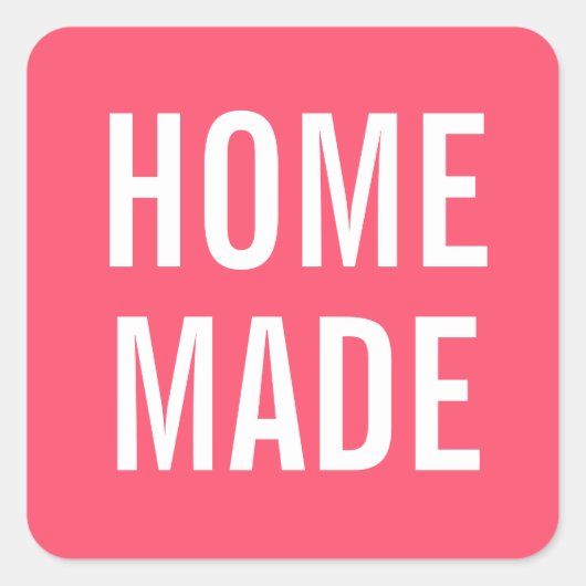 Einfach minimalistisch, modern und gewagt quadratischer aufkleber (Vorderseite)