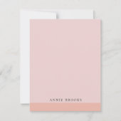 Einfach Minimalistisch Personalisiert Mitteilungskarte (Vorderseite)