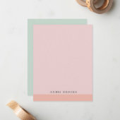 Einfach Minimalistisch Personalisiert Mitteilungskarte (Vorderseite/Rückseite Beispiel)