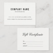 Einfach Minimalistisch Rabattkarte (Vorne/Hinten)