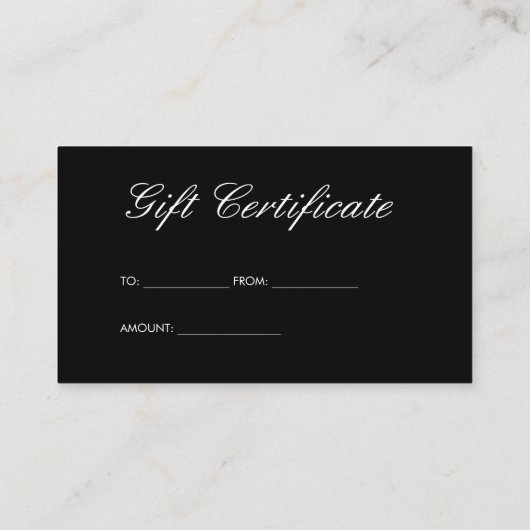 Einfach Minimalistisch Rabattkarte (Rückseite)