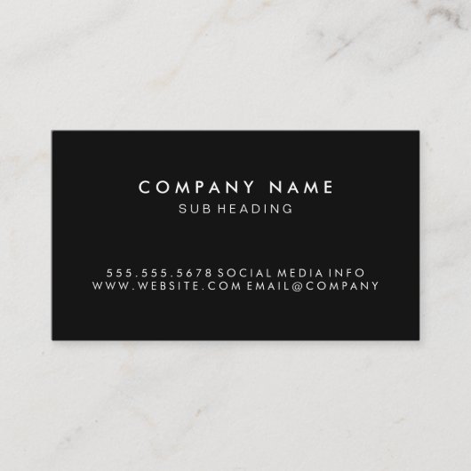 Einfach Minimalistisch Rabattkarte (Vorderseite)