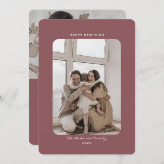 Einfach minimalistisch sauber glücklich neues Jahr Feiertagskarte