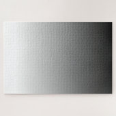 Einfach minimalistisch Schwarz bis Weiß glänzen Puzzle (Horizontal)