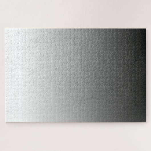 Einfach minimalistisch Schwarz bis Weiß glänzen Puzzle (Horizontal)
