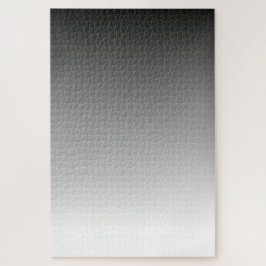 Einfach minimalistisch Schwarz bis Weiß glänzen Puzzle