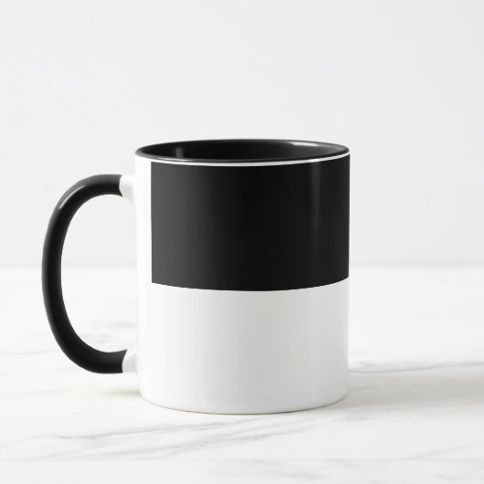 Einfach minimalistisch, schwarz und weiß tasse (Links)