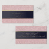 Einfach Minimalistisch, Streifen, Lederschau Visitenkarte (Vorne/Hinten)