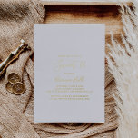 Einfach Minimalistisch Sweet 16 Geburtstagsparty G Folieneinladung<br><div class="desc">Diese einfache minimalistische,  süße 16 Geburtstagsparty mit Goldfolie lädt zu einem modernen Event ein. Das schlichte und elegante Design zeichnet sich durch klassische und extravagante Schriftzeichen in Goldfolie aus.</div>
