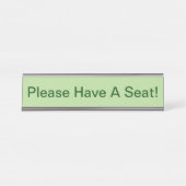 Einfach, Minimalistisch und bescheiden "Bitte setz Schreibtischnamensplakette (Vorderseite )