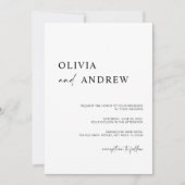 Einfach Minimalistisch und modern | Einladung zur  (Vorderseite)