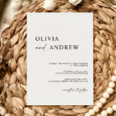 Einfach Minimalistisch und modern | Einladung zur 