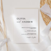 Einfach Minimalistisch und modern | Einladung zur 