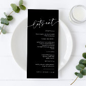 Einfach Minimalistisch und modern | Hochzeit Menükarte