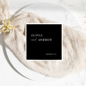 Einfach Minimalistisch und modern | Hochzeit von N Serviette