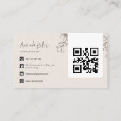 Einfach Minimalistisch Visitenkarte (Rückseite)