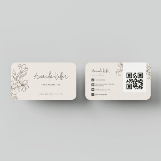 Einfach Minimalistisch Visitenkarte