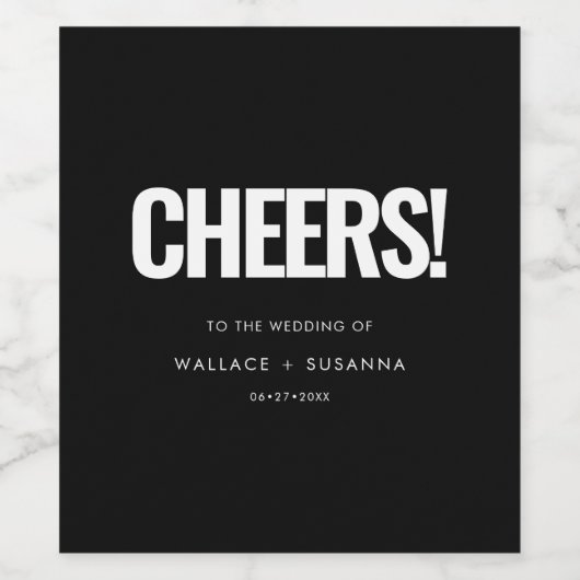 Einfach minimalistisch weinetikett (Einzelnes Label)