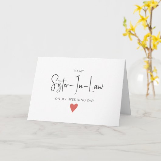 Einfach Minimalistisch zum Schwiegervater, Hochzei Karte (Gelbe Blume)