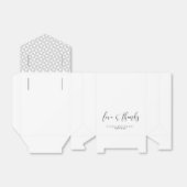 Einfach Minimalistische Hochzeit dank Black ID523 Geschenkschachtel (Ungefaltet)